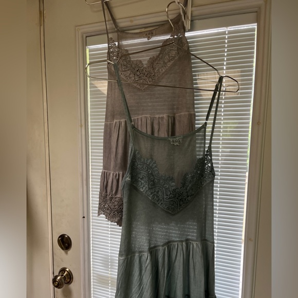 POL Tops - POL Gray Multiple use top: Dress, Tunic, Camisoles NWOT